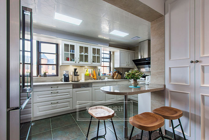 美式厨房装修实景图