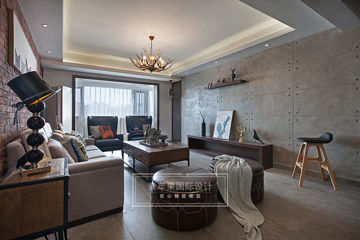 loft客厅装修实景图