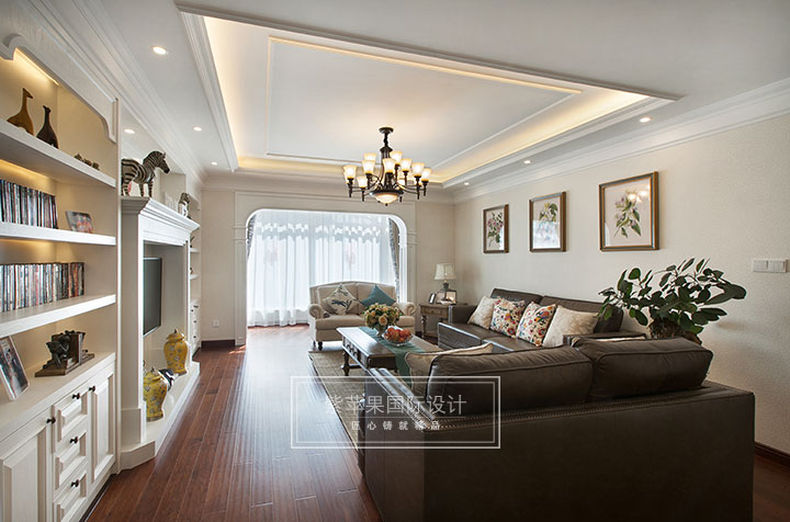 简美客厅装修实景