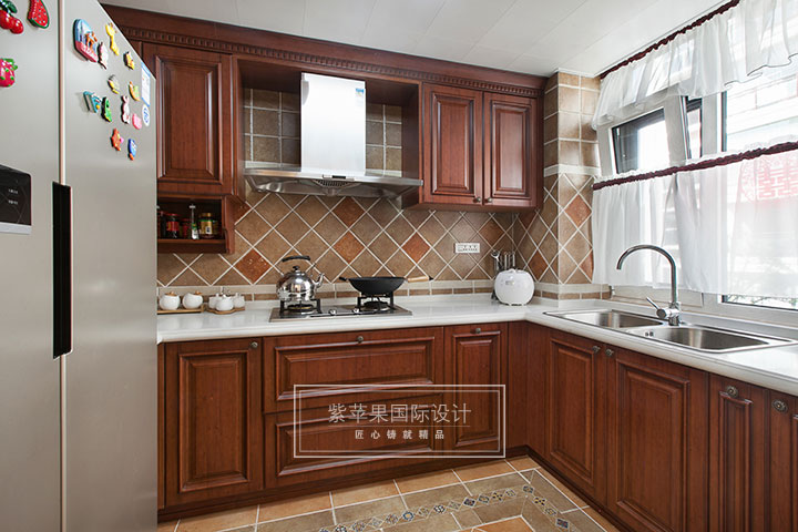 简美厨房装修实景